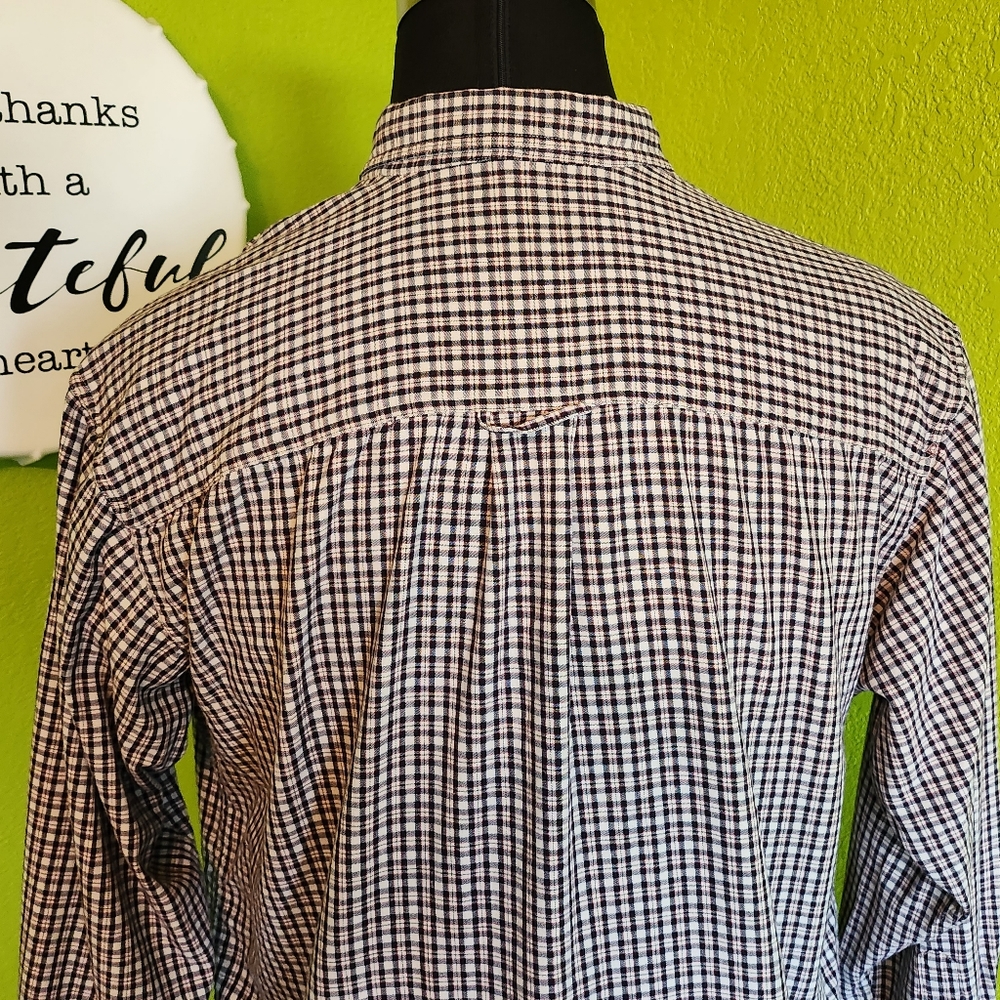EDDIE BAUER Men's Plaid Long Sleeve Button Down Shirt Size Large NWOT - Picture 7 of 10